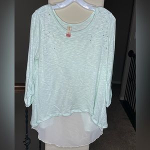 No Boundaries Bejeweled Blouse Long Sleeve